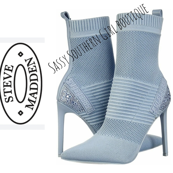 🆕⭐ Steve Madden Maxelle baby blue bootie heel - Picture 1 of 13